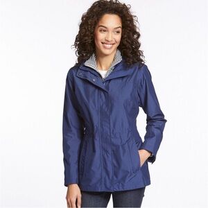 L.L. Bean H2OFF Rain Jacket PrimaLoft Lined Outdoors Hiking
